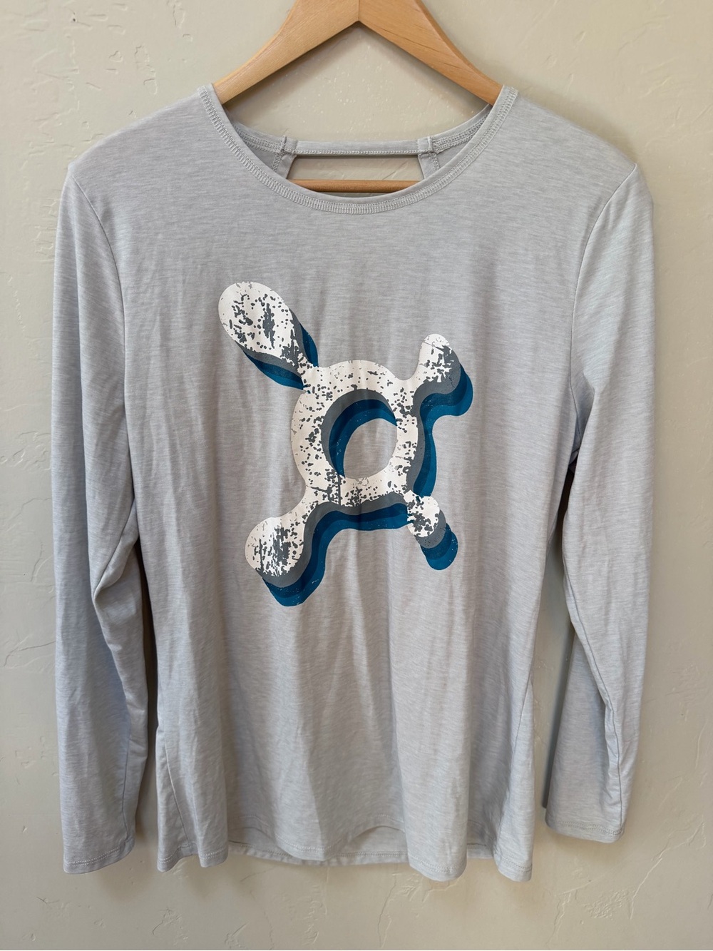 Orangetheory Long Sleeve Shirt Criss Cross Open Back Size Small